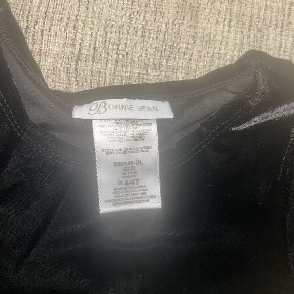 Bonnie Jean Elegant Black Dress - Picture 4 of 5